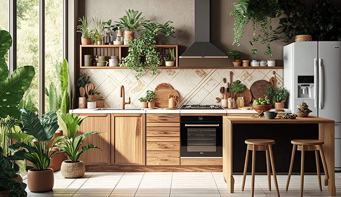 Tropical Print – Kitchen Laminate Designs