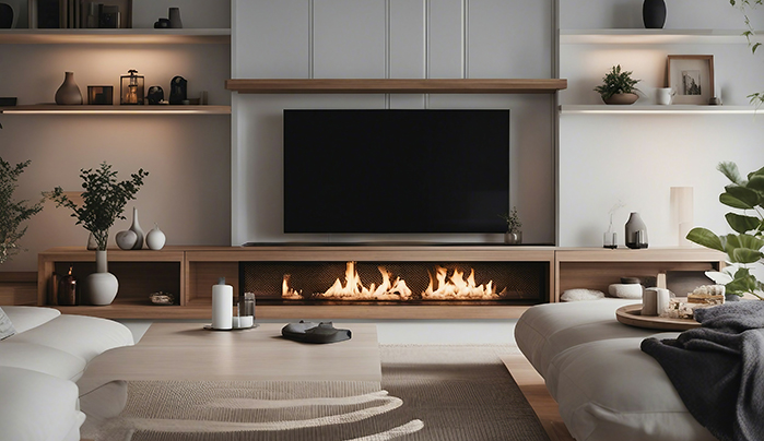 Custom Frame Elegance - Modern TV Unites Design Ideas