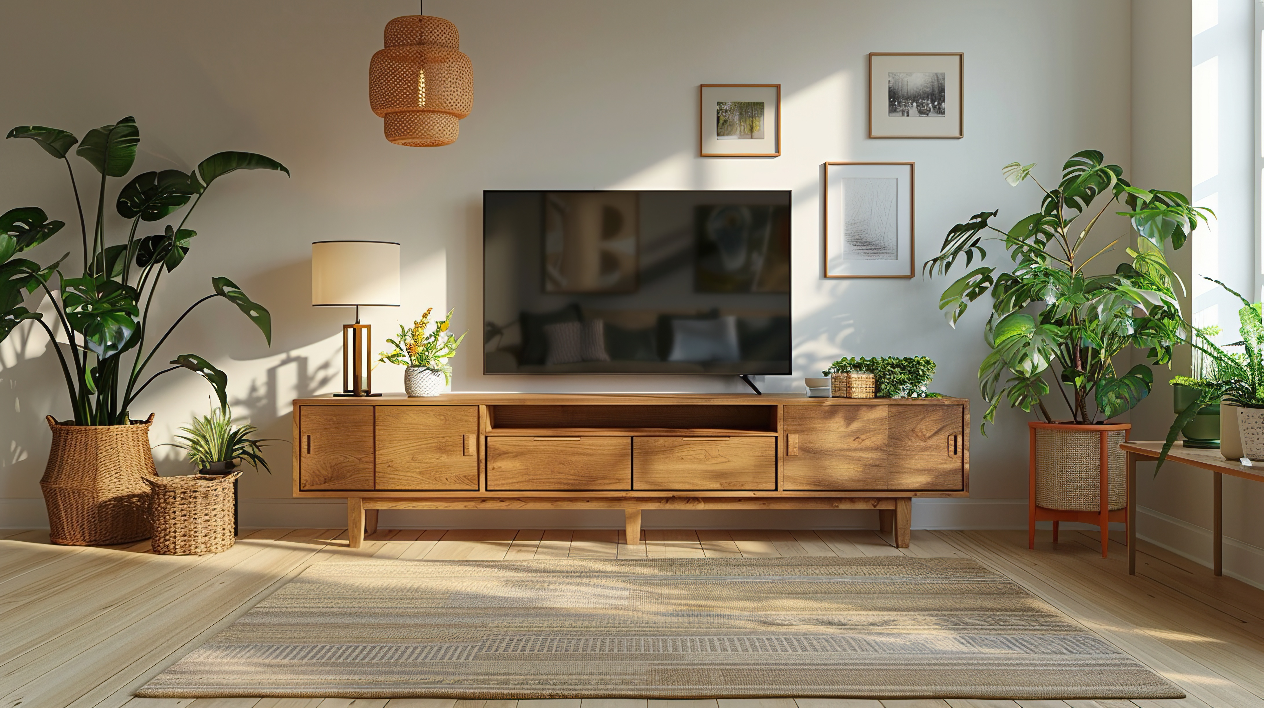 Scandinavian-Inspired TV Unit Design
    