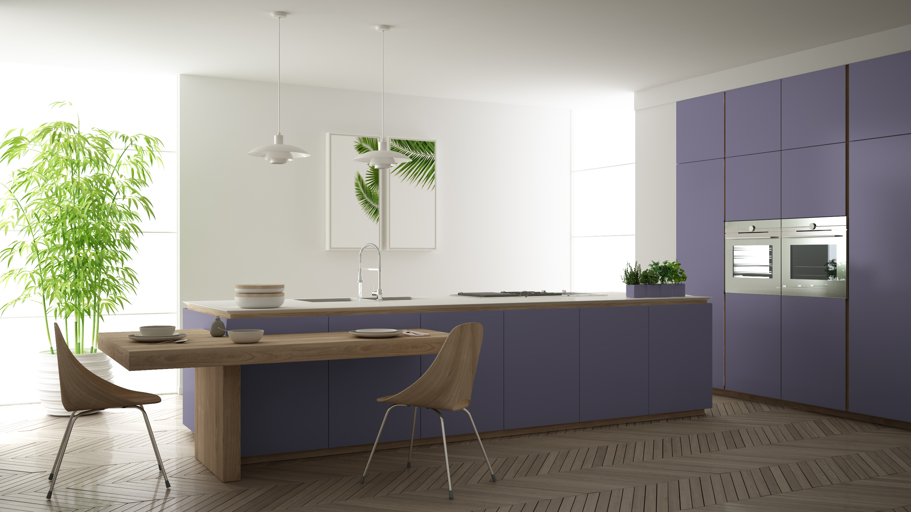 Pastel Perfection - Kitchen Laminate Designs