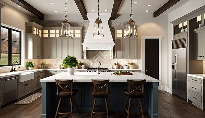 Image Alt tag: Luxury Modern Kitchen Designs - CenturyPly