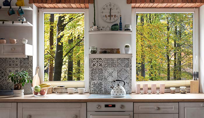 Image Alt tag: Be Creative With Kitchen Window - Luxury Modern Kitchen Design