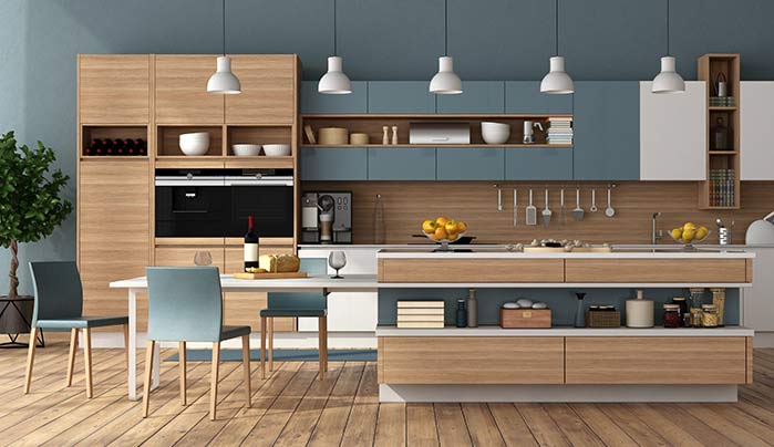 Image Alt tag: Elegant Coordination With Matching Cabinets - Luxury Modern Kitchen Design