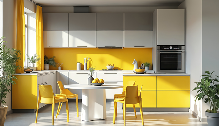 Integrated Dining Nook - Luxury Modern Kitchen Design