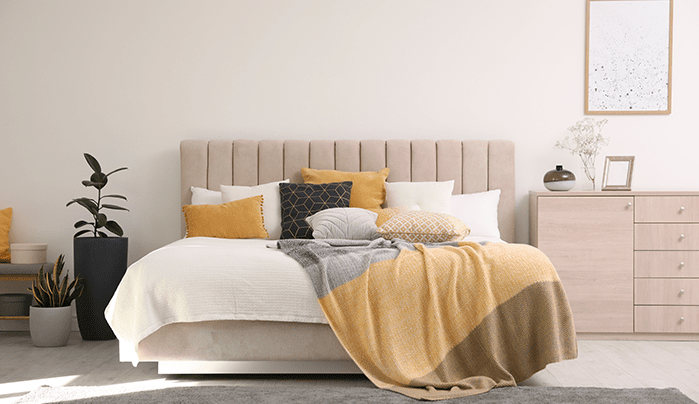 Upholstered bed design