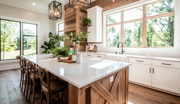 Outdoor Inspired Cabinets - kitchen Cabinet Design