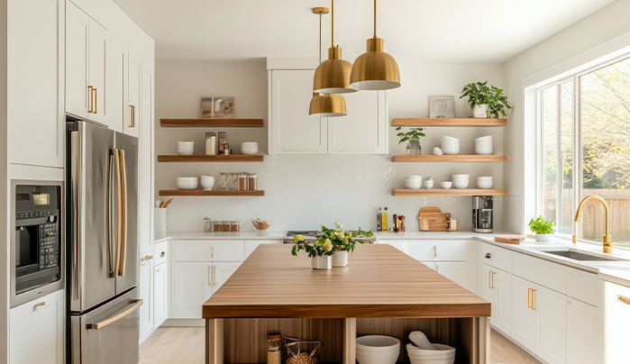 Sleek and Bright Cabinet - kitchen Cabinet Design