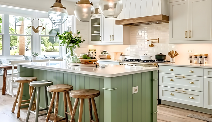 Fuse Traditional and Modern Design - kitchen Cabinet Design