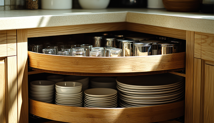 Corner Carousel Cabinets - kitchen Cabinet Design