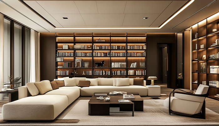 Flaunt Your Love for Reading - Modern Living Room Design