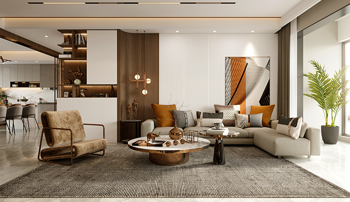 Highlighted Living Room - Modern Living Room Design